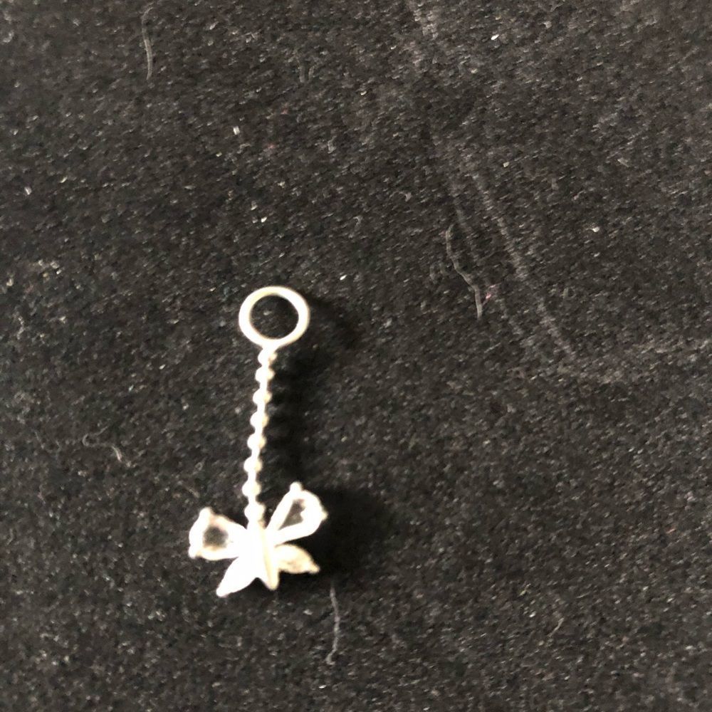 Navel ring dangler butterfly